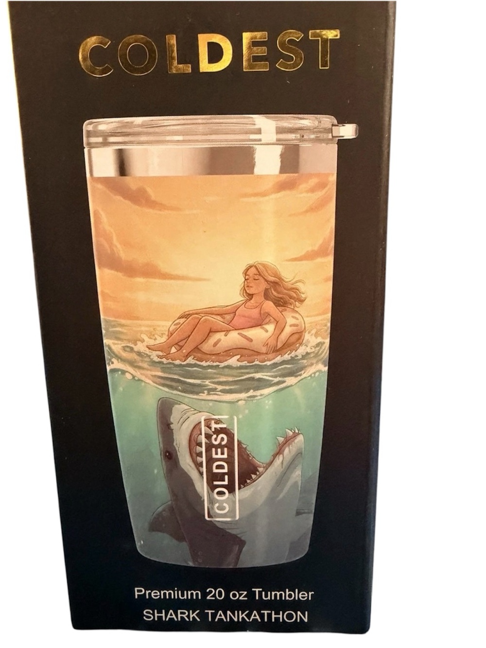Coldest, Premium 20 oz Tumbler, Shark Tankathon - Picture 5 of 7
